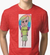 Rainbow pack friends- spectrum character Tri-blend T-Shirt