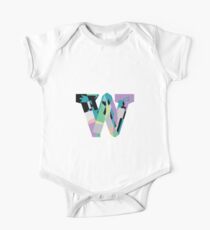 Lowercase pastel abstract check-w One Piece - Short Sleeve