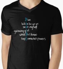 Divide Ed Sheeran Songs | Handwritten | White Men's V-Neck T-Shirt