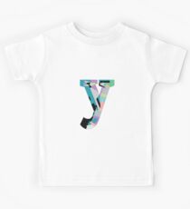 Lowercase pastel abstract check-y Kids Tee