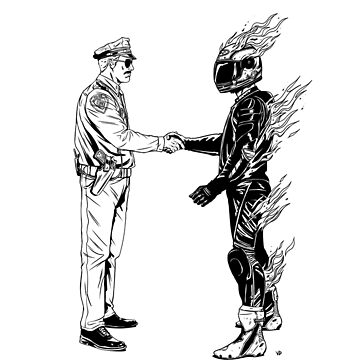 "Wish You Weren't Here" Sticker for Sale by bikeswillburn | Redbubble