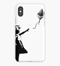 Ethereum Balloon Girl - Banksy Loves Bitcoin Series (the ORIGINAL design) iPhone Case