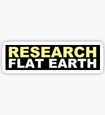 Research Flat Earth Sticker