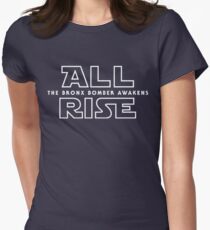 ALL RISE For Aaron Judge Yankees Bronx Bomber Star Wars Women's Fitted T-Shirt