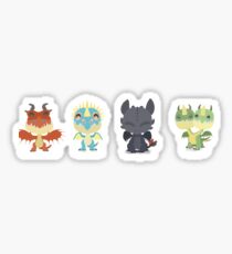 Tiny Dragons "How To Train Your Dragon" Sticker