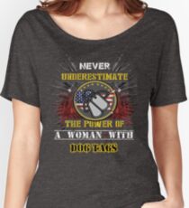 A Girl With Dog Tags Women's Relaxed Fit T-Shirt