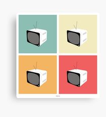Retro TV Canvas Print
