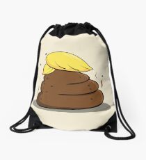 Donald Trump Poop Cartoon Drawstring Bag