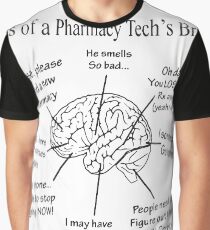 Atlas Of A Pharmacy Techs Brain T-shirts Graphic T-Shirt