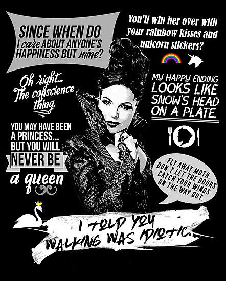 Evil Queen Regina Mills Quotes Ouat Photographic Print By Samaritan100 Redbubble