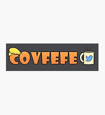Covfefe Coffee Trump Tweets Photographic Print