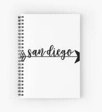 San Diego Shooting Arrow Spiral Notebook