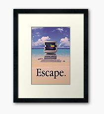 Vaporwave Macintosh Framed Print