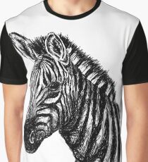 Zebra-Skizze Grafik T-Shirt
