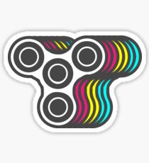Fidget Spinner Color T-shirt Sticker