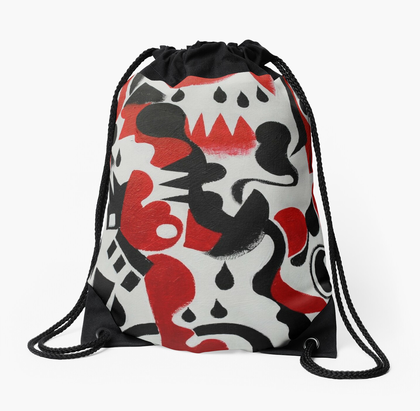  Black Tears Drawstring Bag by Okir  Redbubble