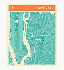 Lámina fotográfica MAPA DE NUEVA YORK