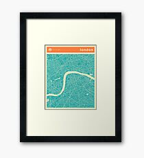 LONDON MAP Framed Print