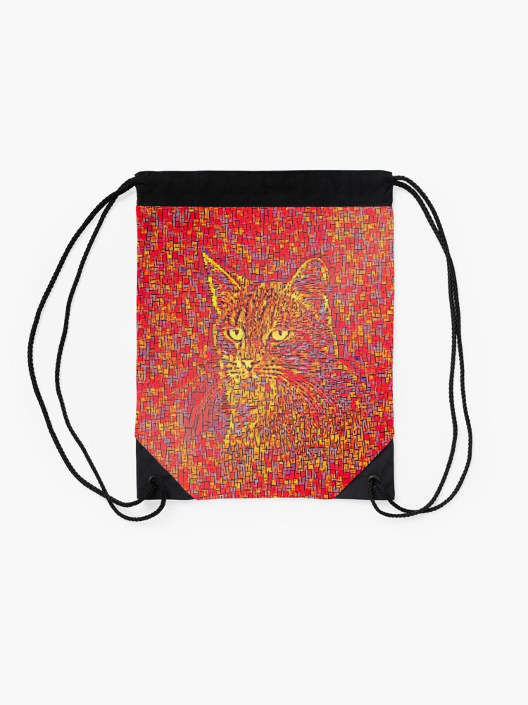 Alternate view of Goldenrod Crimson Drawstring Bag