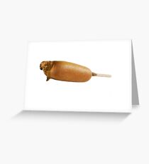 Corn Dog Greeting Card