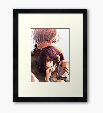 anime couple Framed Print