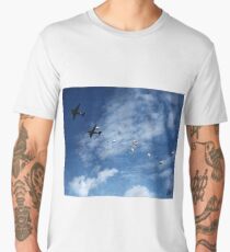 101st Airborne practice jump - Holland, WWII Men's Premium T-Shirt