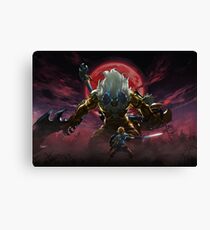 Zelda - Gold Lynel - Blood Moon Canvas Print