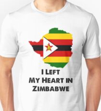 Ich verließ mein Herz in Simbabwe Unisex T-Shirt