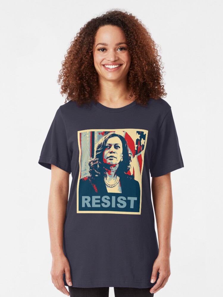 Alternate view of kamala RESIST Slim Fit T-Shirt