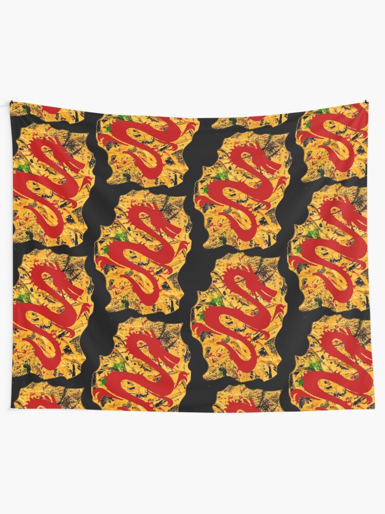 Alternate view of RED DRAGON Tapestry