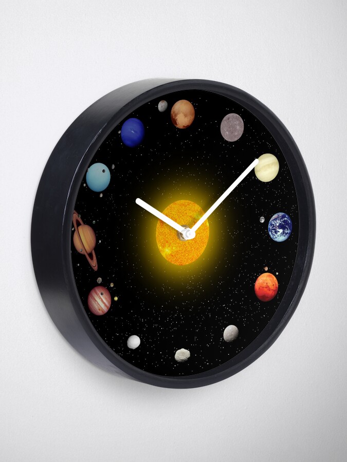 Alternate view of Space Pattern Clock