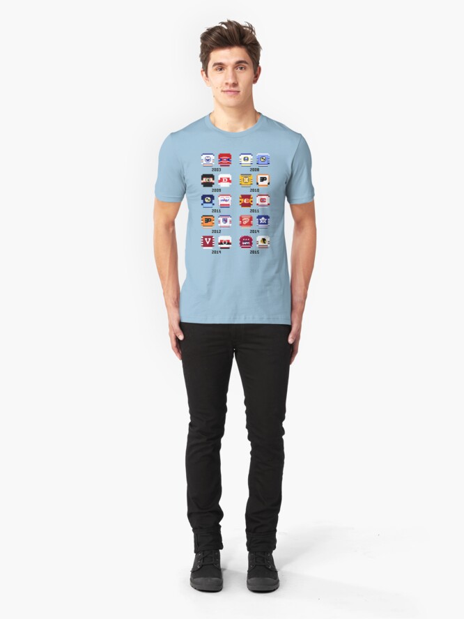 Alternate view of 8-Bit Winter Classic! Slim Fit T-Shirt