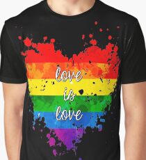 Liebe ist Liebe Grafik T-Shirt