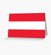 Austrian flag Greeting Card