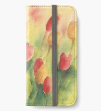 Red and yellow tulips iPhone Wallet/Case/Skin