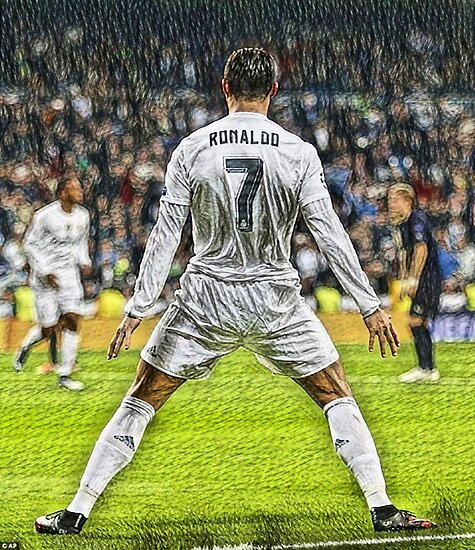 Christiano Ronaldo Celebration - Digital Painting Posters by HTWallace ...