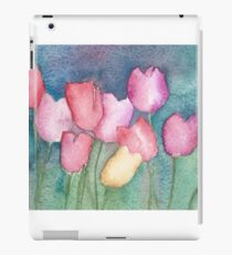 Red, purple, yellow tuilips iPad Case/Skin