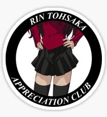 Rin Tohsaka Appreciation Club Sticker Sticker