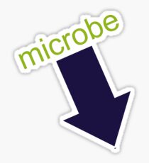 Microbe Fun Joke Humor Typography Sticker