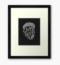 Fix Your Hearts or Die Framed Print