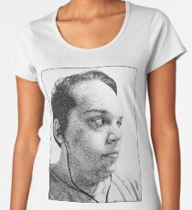 Self-Portrait Stippling Women's Premium T-Shirt