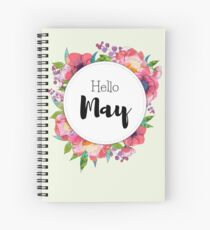 Cuaderno de espiral Hola mayo: cobertura mensual para planificadores, diarios bullet