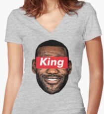 king Women's Fitted V-Neck T-Shirt