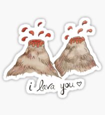I Lava You Sticker