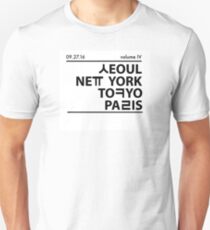 Seoul, New York, Tokyo, and Paris Unisex T-Shirt