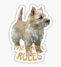 Cairn terrier rules Sticker
