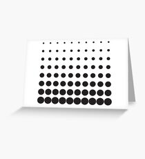 Black Dots Dress Greeting Card