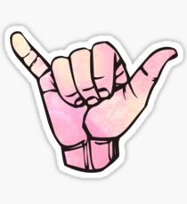 hang loose hand Sticker