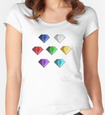 Chaos Emeralds Fitted Scoop T-Shirt