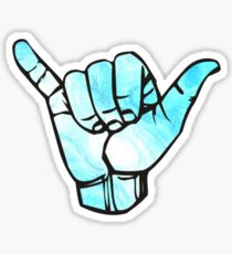 hang loose hand Sticker